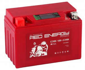 Аккумулятор Мото Red Energy DS1209 9Ач 140A прям. пол. 150х86х108 (YTX9-BS)