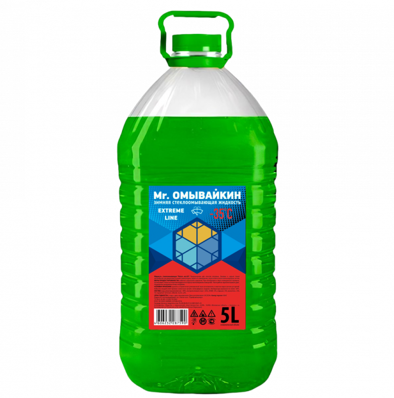Зимняя стеклоомывающая жидкость Mr. ОМЫВАЙКИН -35 (реальная, для себя, без запаха)