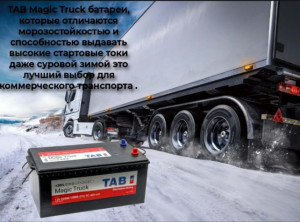 Аккумулятор TAB MAGIC TRUCK 225 евро обр. пол. 1300A 517x273x240