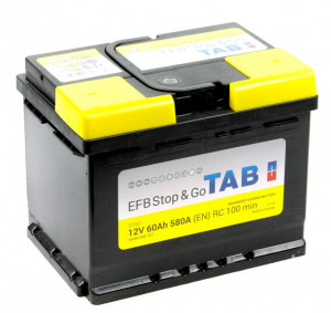 Аккумулятор TAB EFB Stop and GO 65R Asia обр. пол. 580А 232x173x220