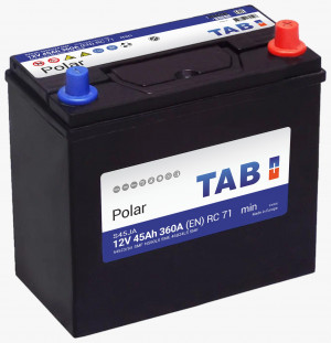 Аккумулятор TAB Polar Asia 45R обр. пол. тонк. кл. 360A 238x128x220