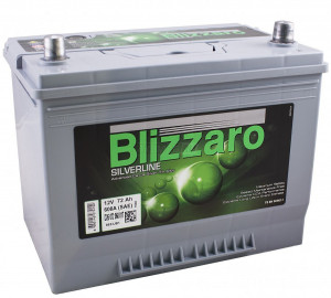 Аккумулятор BLIZZARO SILVERLINE Asia 72R обр. пол. 600A 261x173x220