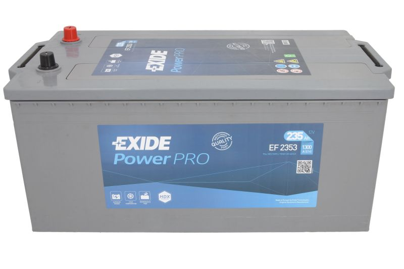 Аккумулятор EXIDE power pro 235R обр. пол. 1300А 518x279x240