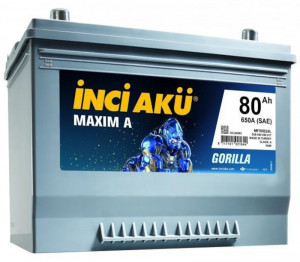 Аккумулятор INCI AKU Maxim A Asia 80L прям. пол. 650A 260x175x220