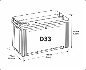 Аккумулятор SOLITE 31S-1000 140Ач винт 1100А 330x173x240