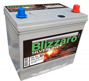 Аккумулятор BLIZZARO SILVERLINE ASIA 60 Ач (борт) обр. пол. 540А 232x173x220