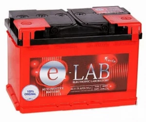 Аккумулятор E-LAB 6ст-75R низкий обр. пол. 700A 278x175x175