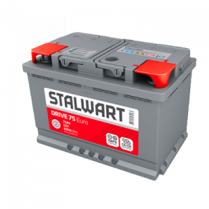 Аккумулятор STALWART Drive 75R обр. пол. 600A 278x175x190