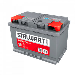 Аккумулятор STALWART Drive 75L прям. пол. 600A 278x175x190