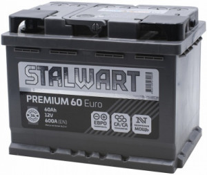 Аккумулятор STALWART Premium 60R обр. пол. 600A 242x175x190
