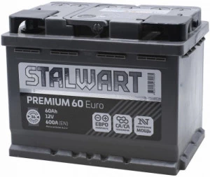 Аккумулятор STALWART Premium 60R обр. пол. 600A 242x175x190