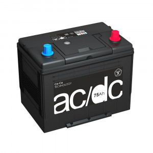 Аккумулятор AC/DC Asia 75R обр. пол. 660A 260x173x220