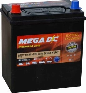 Аккумулятор MEGA DC Asia 40R 330A 187x128x223