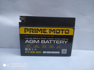 Аккумулятор для мототехники PRIME MOTO AGM 12025 2,5Ач обр. пол. 50A 114x39x87 (YT4B-BS, PT4B-BS)