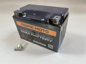 Аккумулятор для мототехники PRIME MOTO AGM 1209 9Ач 200A прям. пол. 150x86x108 (YTX9-BS, YTZ12S, YTZ14S, TX9-BS)