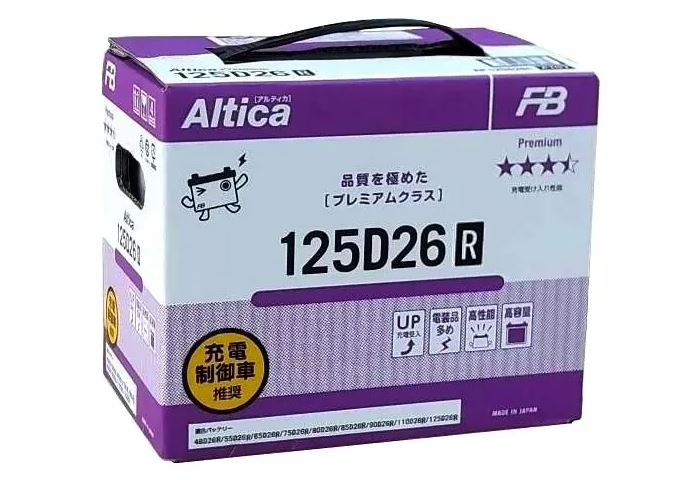 Аккумулятор FB ALTICA HIGH-GRADE Asia 125D26R 85L прям. пол. 800A 261x173x220 (FB125D26R)