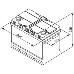 Аккумулятор Mutlu Asia SFB M2 90R обр. пол. 720A 306x173x220 SMF (105D31FL)