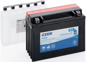 Аккумулятор для мототехники EXIDE AGM ETX24HL-BS 21Ач обр. пол. 350А 206x88x163 (YTX24HL-BS)