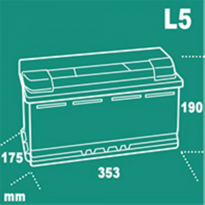 Аккумулятор BLIZZARO AGM 92R обр. пол. 850A 353x175x190 (L5 092 085 013)