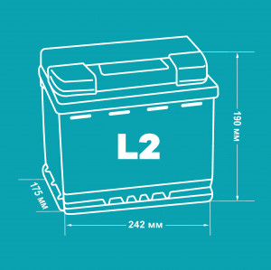 Аккумулятор INCI AKU Formul A 62L прям. пол. 540A 242x175x190