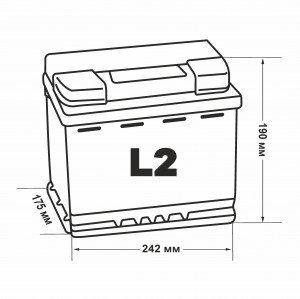 Аккумулятор INCI AKU Formul A 62L прям. пол. 540A 242x175x190