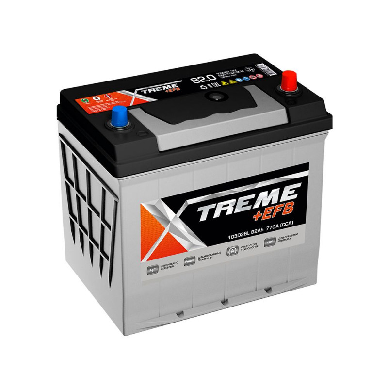 Аккумулятор X-treme +EFB 105D26L 82R обр. пол. 720A 261x173x220