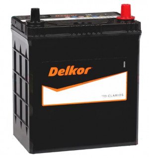 Аккумулятор Delkor 46B19L 40R обр. пол. тонкие клеммы 370A 187x127x220