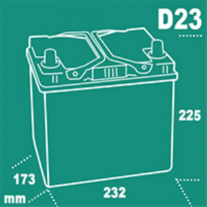 Аккумулятор Alphaline AGM AX S55D23 50R обр. пол. 550A 232x172x220