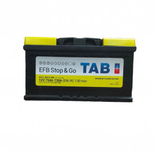 Аккумулятор TAB EFB STOP & GO 75R обр. пол. низкий 720А 278x175x175