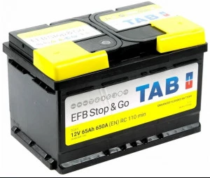 Аккумулятор Topla EFB STOP & GO 65R низкий обр. пол. 680A 278x175x175 (56588)