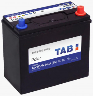 Аккумулятор TAB Polar Asia 55R обр. пол. тонк. кл. 540A 238x128x220