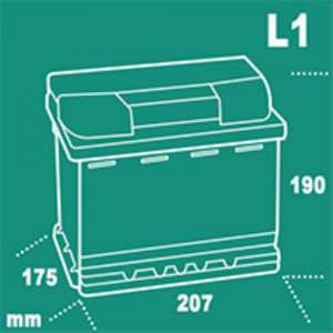 Аккумулятор Tab Magic 54R обр. пол. низкий 510A 207x175x175