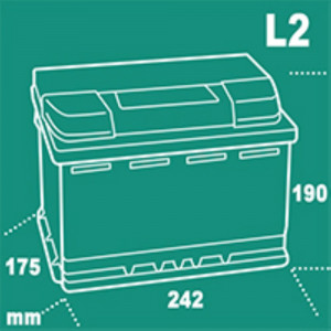 Аккумулятор AlphaLine STANDART 62R обр. пол. 680А 242x175x190 (56219)