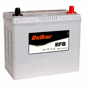 Аккумулятор DELKOR EFB 80B24L 55R обр. пол. 500A 234x128x220