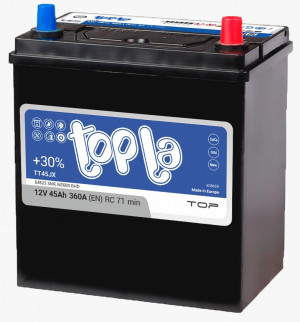 Аккумулятор Topla Asia 45R обр. пол. 360A 187x127x227