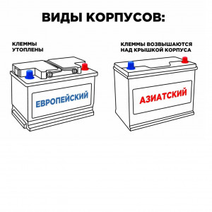 Аккумулятор Exide SF Sonic 60B24L 45R тонкие клеммы обр. пол. 500А 238x173x220