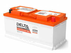Аккумулятор DELTA START MASTER AGM 105R 950 А обр. пол. 105 Ач