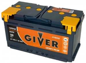 Аккумулятор GIVER HYBRID 6CT-100 L прям. пол. 820A 353x175x190