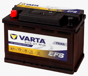 Аккумулятор VARTA EFB 75L прям. пол. 720A 278x175x190