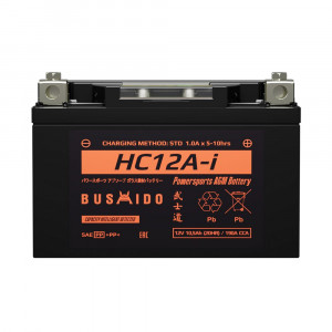 Аккумулятор Мото AGM BUSHIDO HC12A-i 11,5Ач 190A прям. пол. 150x86x104 (YTX9-BS, YTZ12S, YTZ14S)