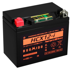 Аккумулятор для мототехники BUSHIDO AGM HCX12-i 13,5Ач 190A прям. пол. 150x86x130 (YTX12-BS)