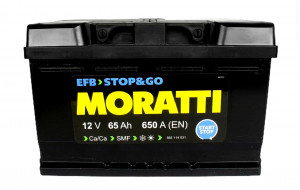 MORATTI EFB 65 Ач 650А низкий 278х175х175