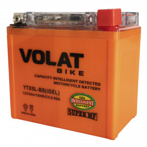 Аккумулятор для мототехники VOLAT iGEL YTX5L-BS 5Ач 80А обрат. пол. 113x70x106 (YTX5L, EB5-3)