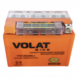 Аккумулятор для мототехники VOLAT iGEL 11Ач 210А прям. пол. 150x87x110 (YTZ12S, YTZ12S-BS, MT 12-11)