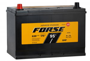 Аккумулятор FORSE Asia 115D31L 95Ач прям. пол. 820А 306x173x225