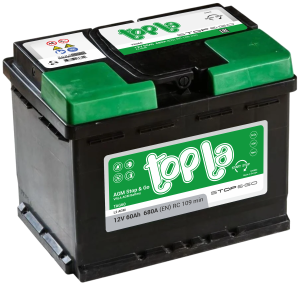 Аккумулятор Topla AGM STOP-N-GO 60Ач обр. пол. 680A 242x175x190
