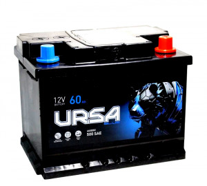 Аккумулятор URSA Blue 60R обрат. пол. 500A 242x175x190