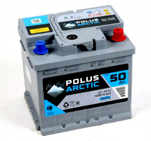 Аккумулятор POLUS ARCTIC 6СТ-50 обр. пол. (низкий) 450A 207x175x175