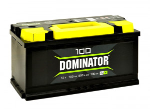 Аккумулятор Dominator 100L прям. пол. 800A 353x175x190