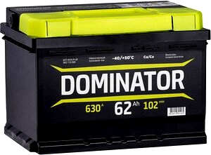 Аккумулятор Dominator 62R низкий обр. пол. 630A 242x175x175